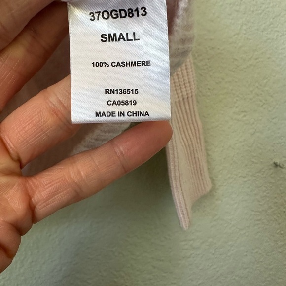 Revolve One Grey Day | Cashmere Pink Wrap Sweater - Picture 6 of 8